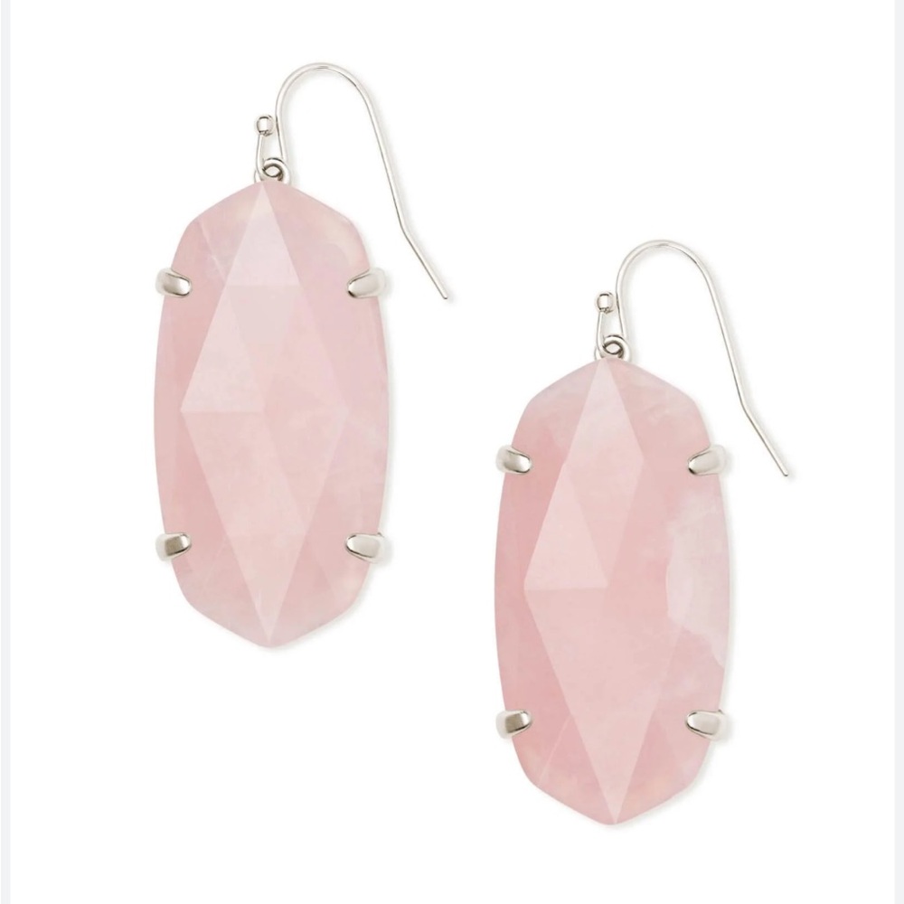 Kendra Scott Esme Rose Quartz Earrings
